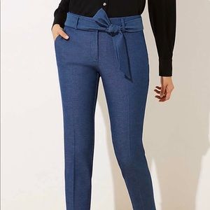 Loft Tie Waist Ankle Pants